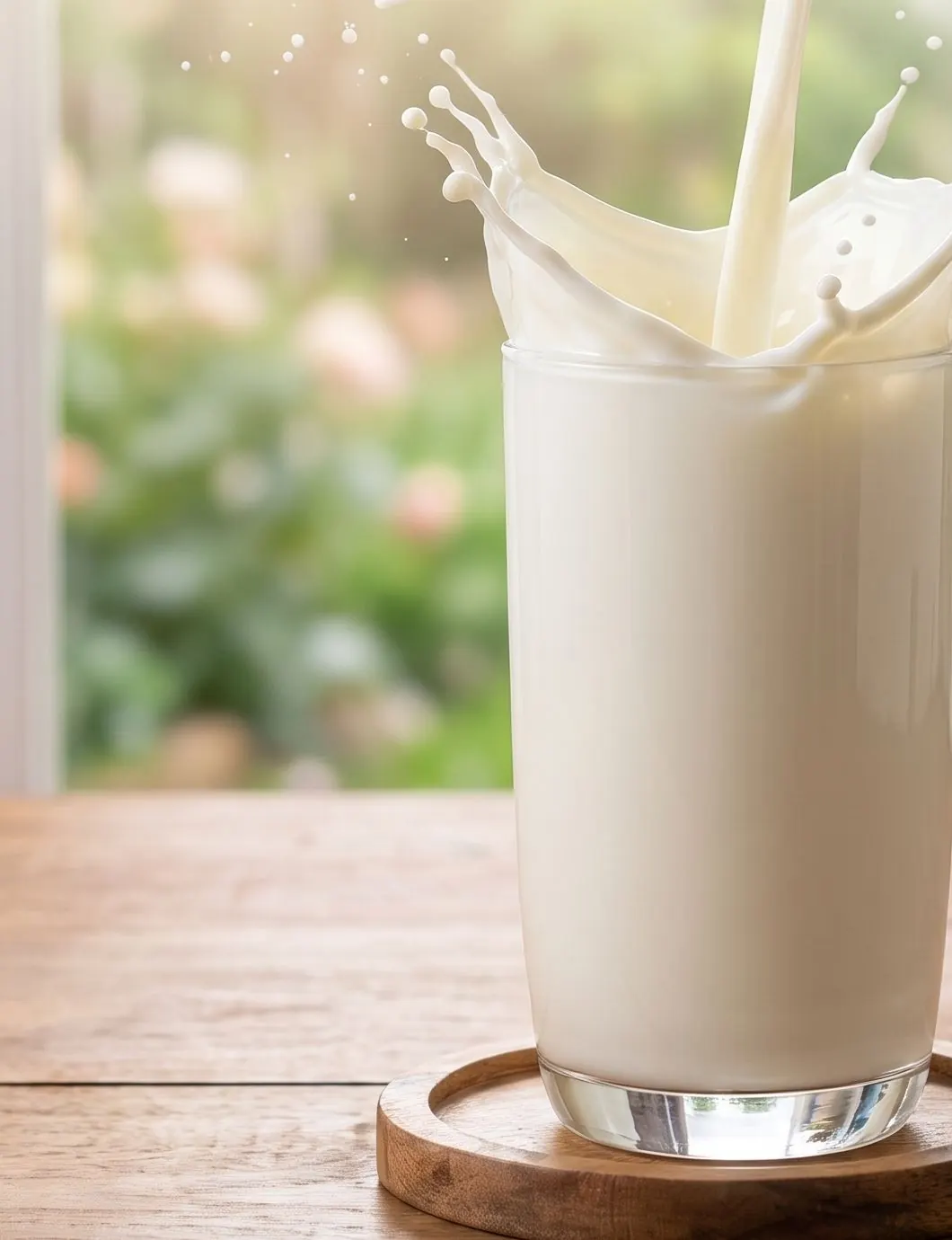 A glass of fresh cow and buffalo milk from Multan