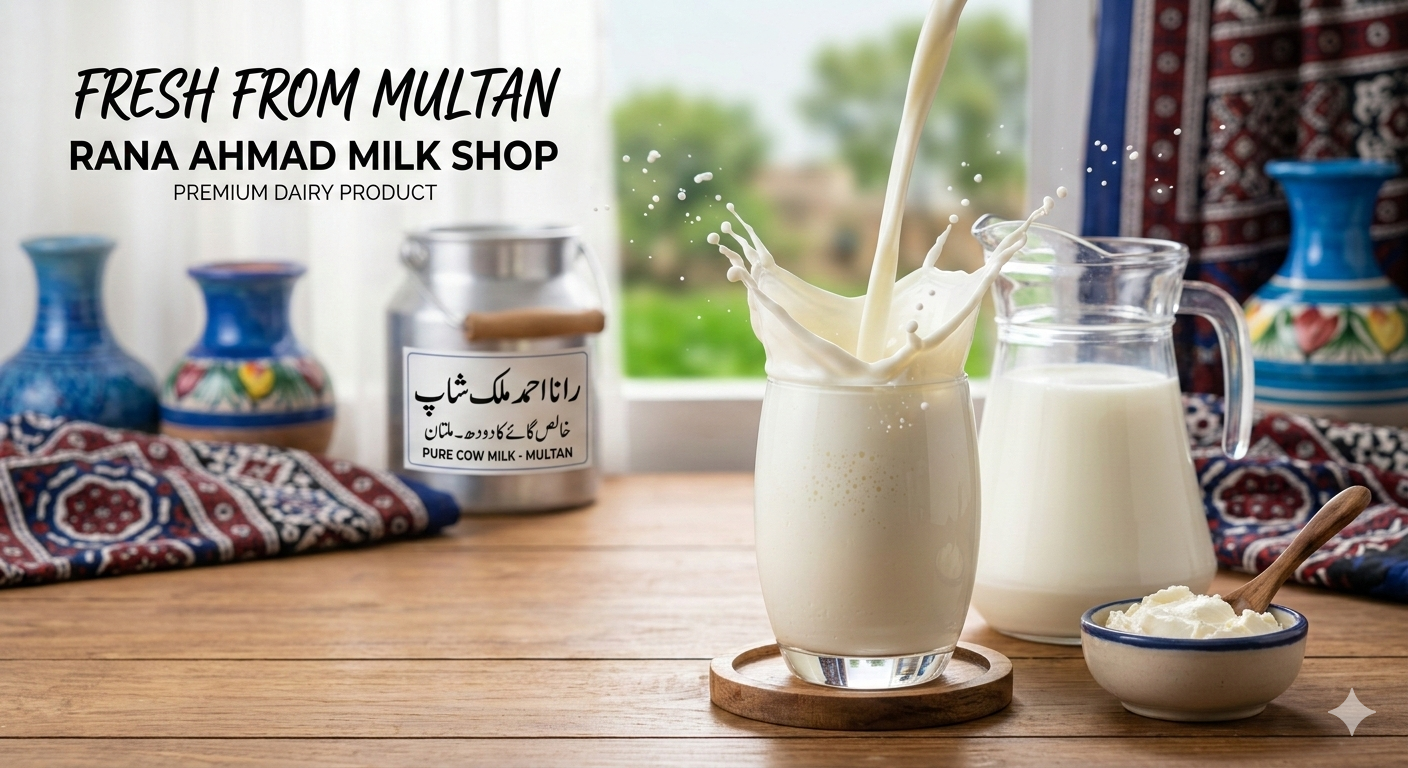 Pure Buffalo Milk being poured